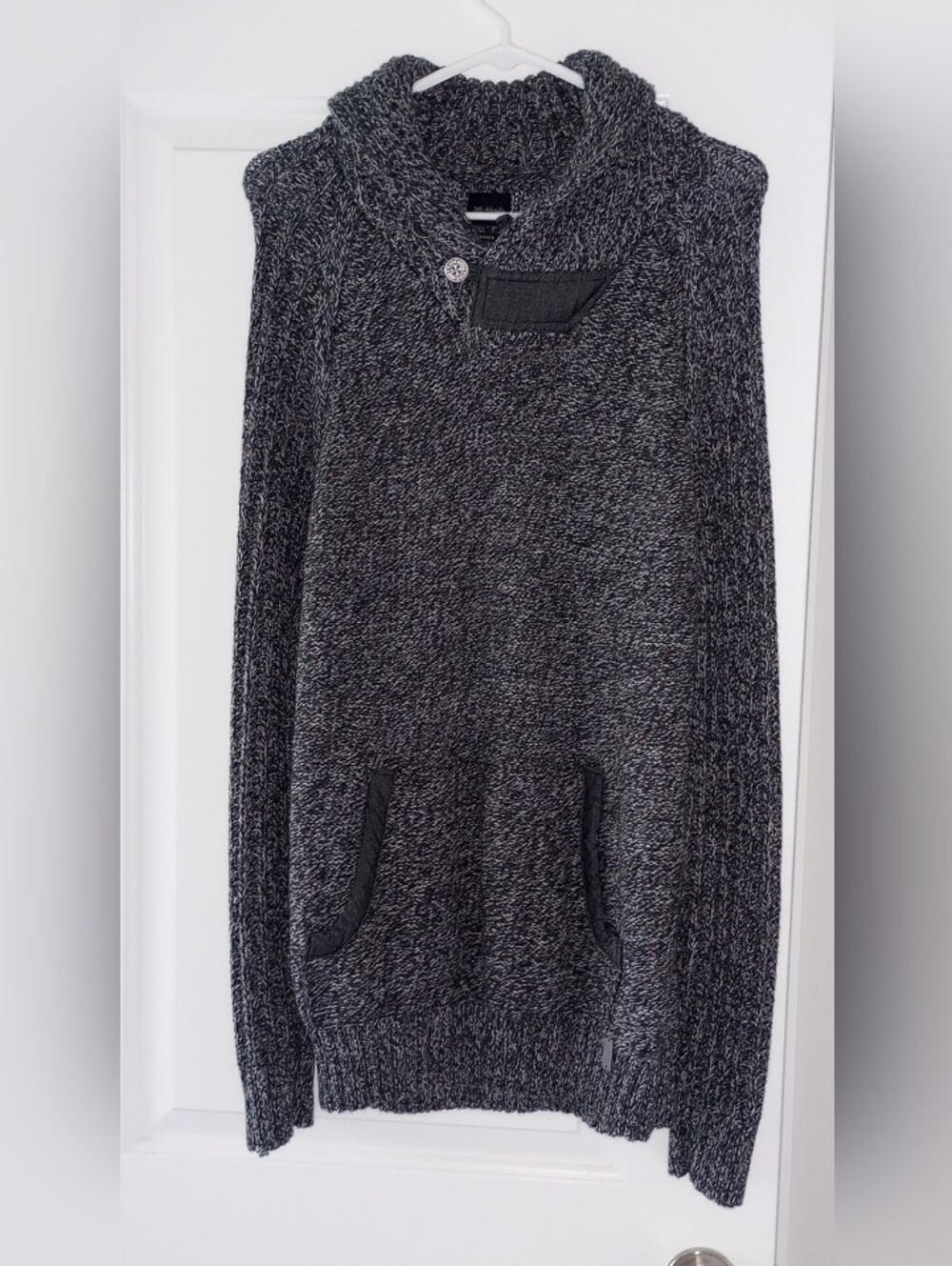 J.B. Holt Men's Black & White Long Sleeve Pullover Sweater Size XL